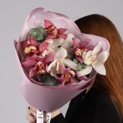 Букет из орхидеи Цимбидиум